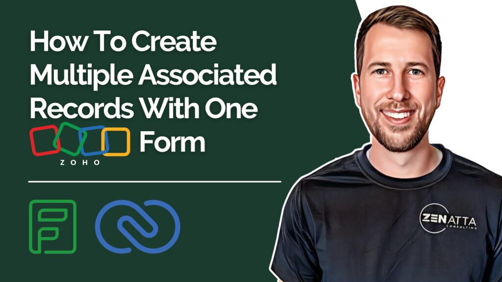 How To Create Multiple Associated Records With One Zoho Form youtube video thumbnail